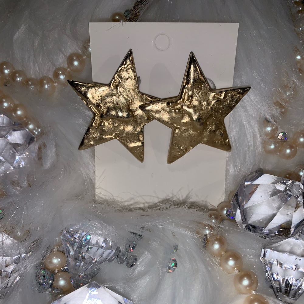 Gold Star Vintage Jewelry Earrings